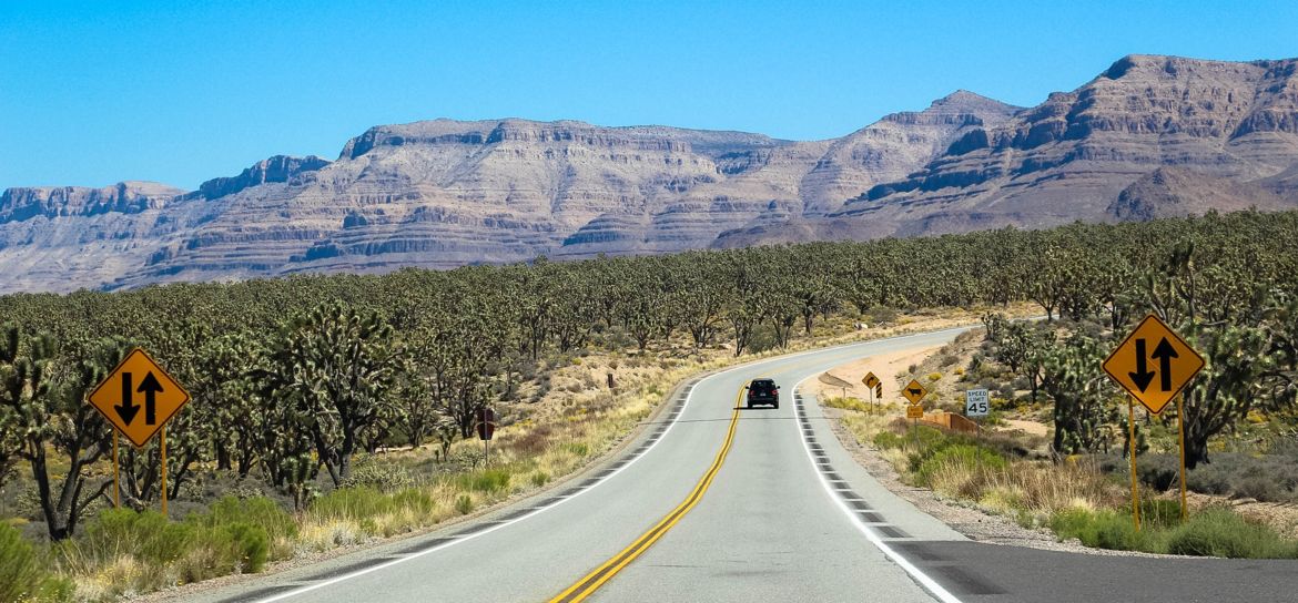 Las Vegas drive to Grand Canyon West Rim