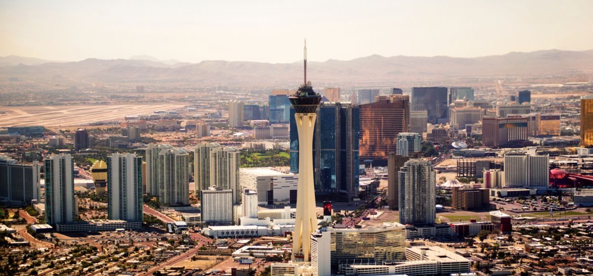 Strip view from Las Vegas helicopter tour