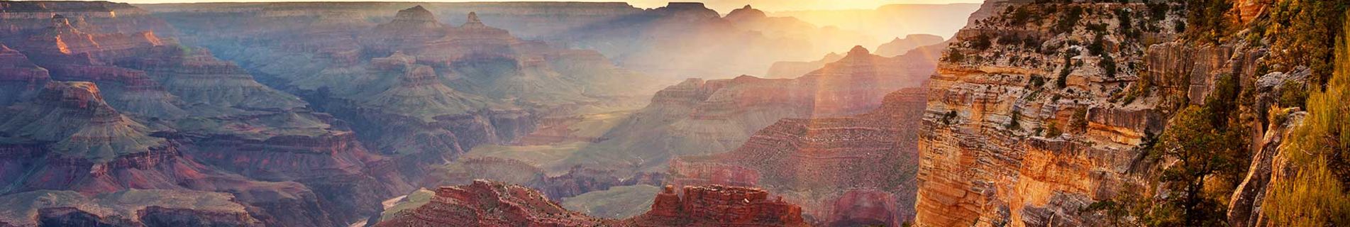 South Rim of Grand Canyon at Sunset
