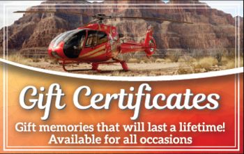 Purchase Helicopter Tour Gift Certificates