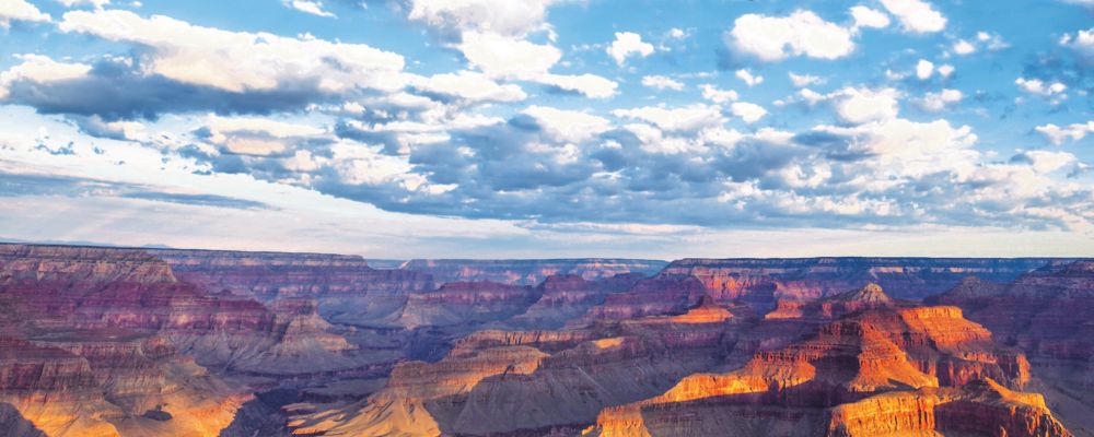 An Vistaliner Airplane flying over Grand Canyon during aerial flight.