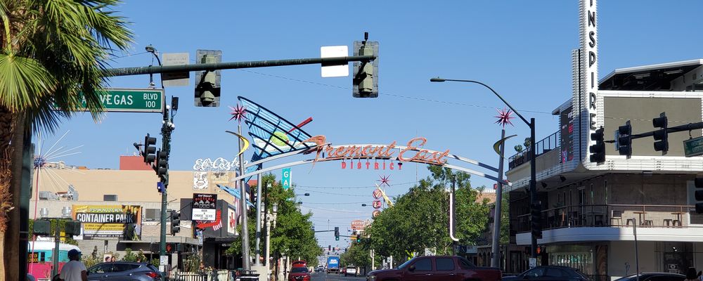 A Fremont Street sign located in Downtown Las Vegas
