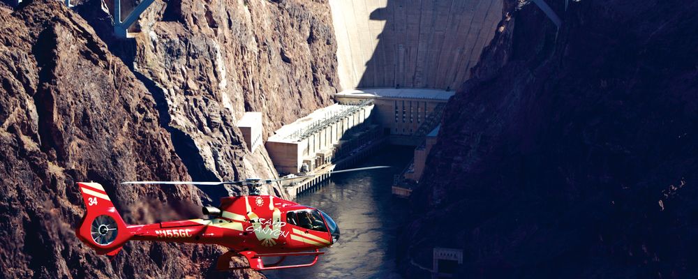 hoover dam helicopter view