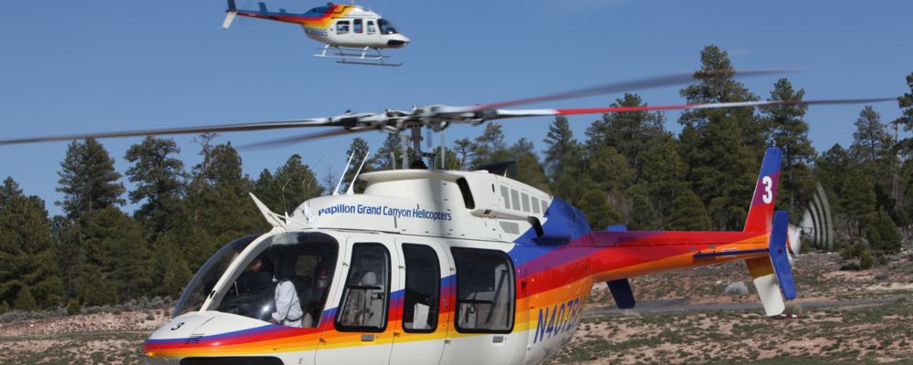 Rainbow livery Grand Canyon Tour helicopter
