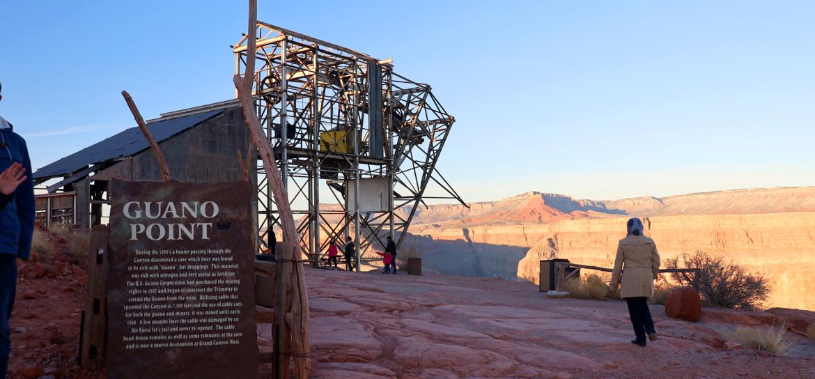 Guano Point scenic overlook at the Grand Canyon West