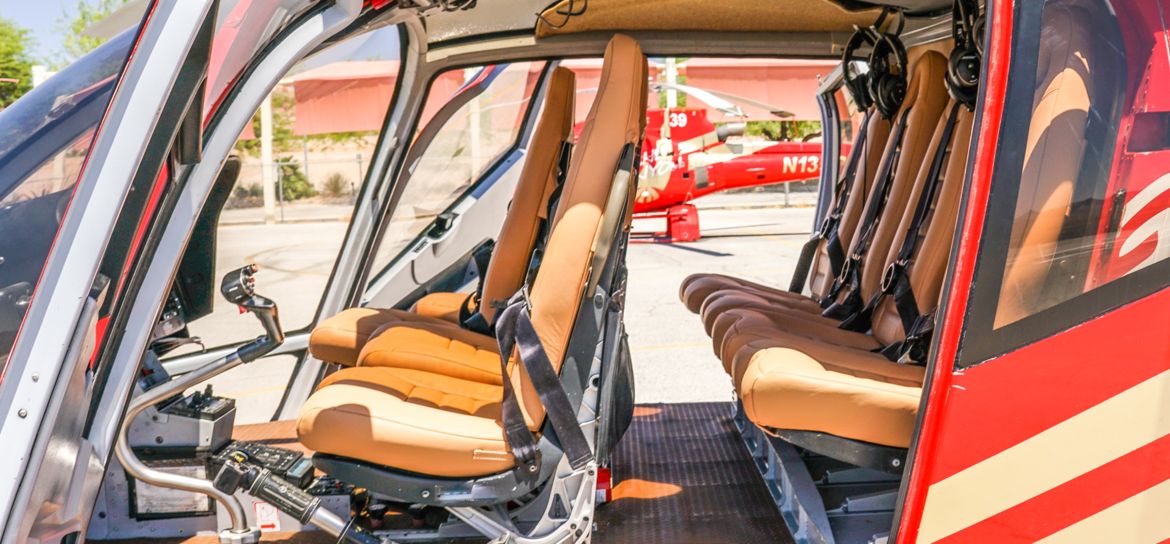 Grand Canyon helicopter tour luxury interior