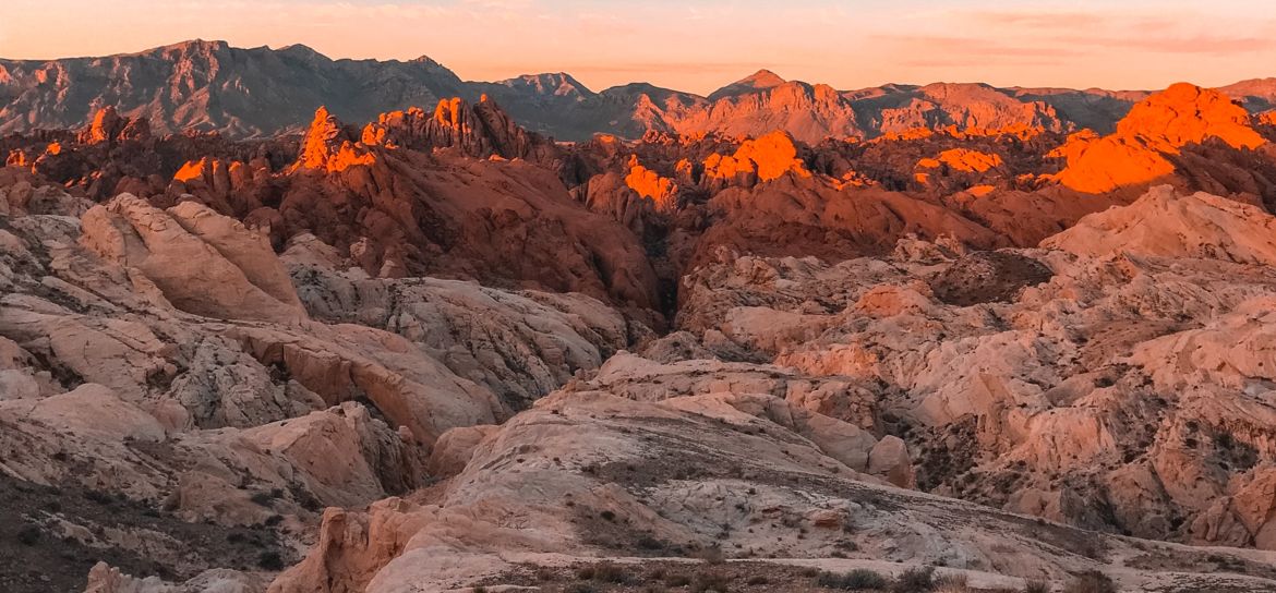 a red sandstone landscape found within Valley of Fire State Park