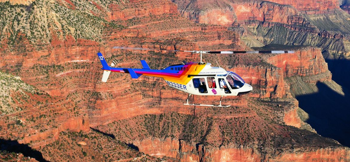 Grand Canyon helicopter tour over the North Rim