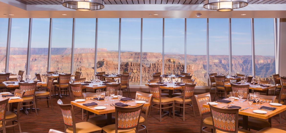 Sky View Restaurant at Grand Canyon West interior of the Sky View restaurant located above the Skywalk at Grand Canyon West