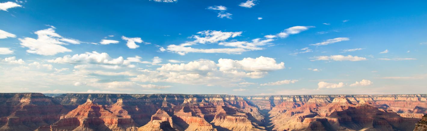 Panoramic view of the Grand Canyon National Park. Grand Canyon Facts.