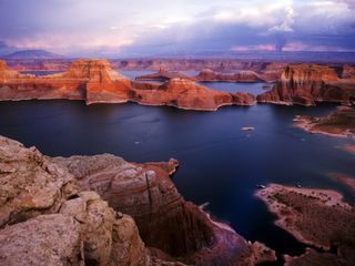 Lake Powell at sunset