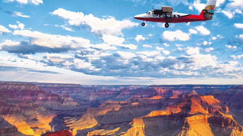Helicopter and hummer at grand canyon national park