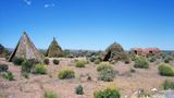Native American example dwellings on display as part of a Grand Canyon Tour.