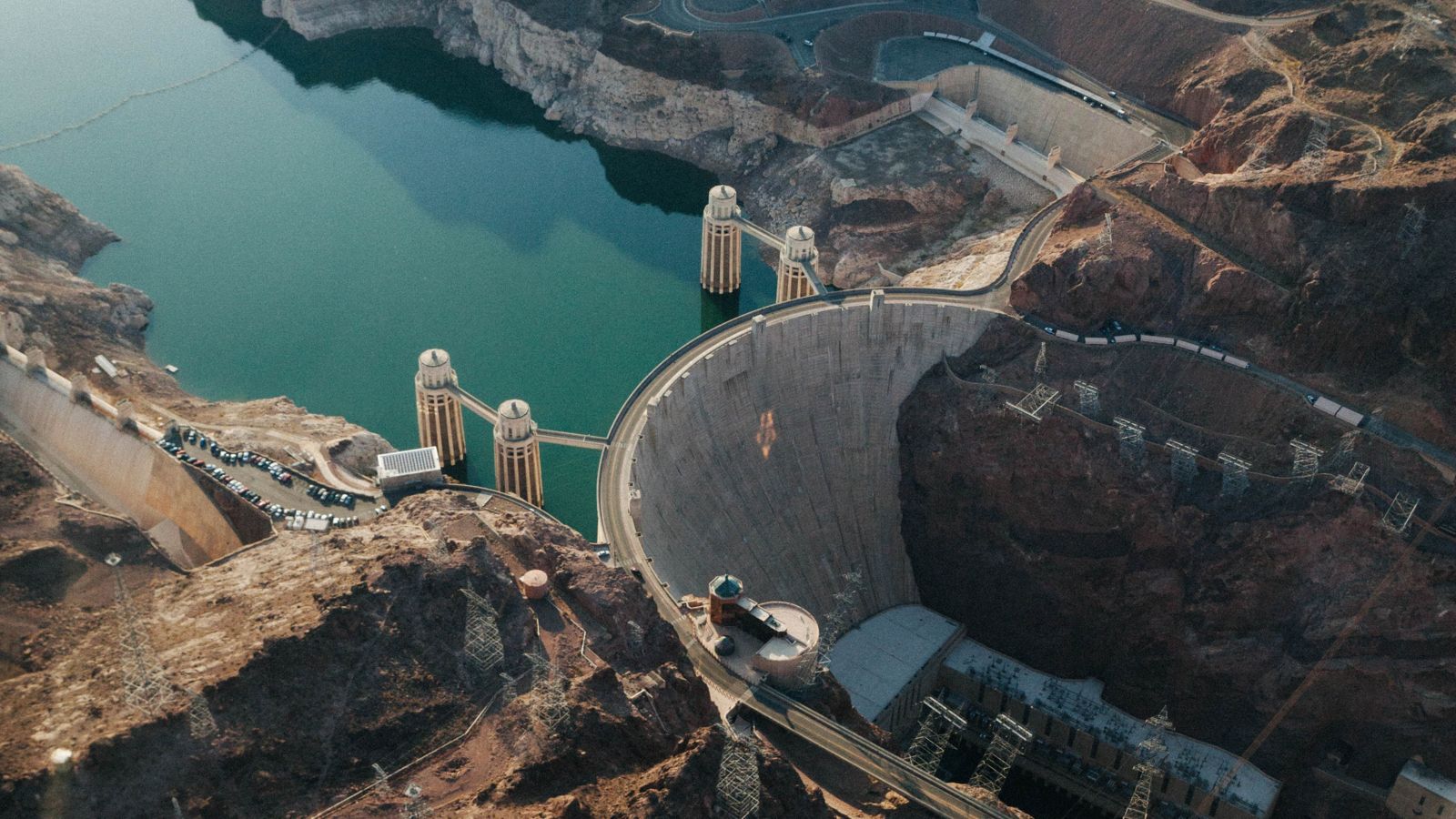 a sample of the aerial sights visible on an airplane tour from Las Vegas to the Grand Canyon West and the Skywalk Bridge