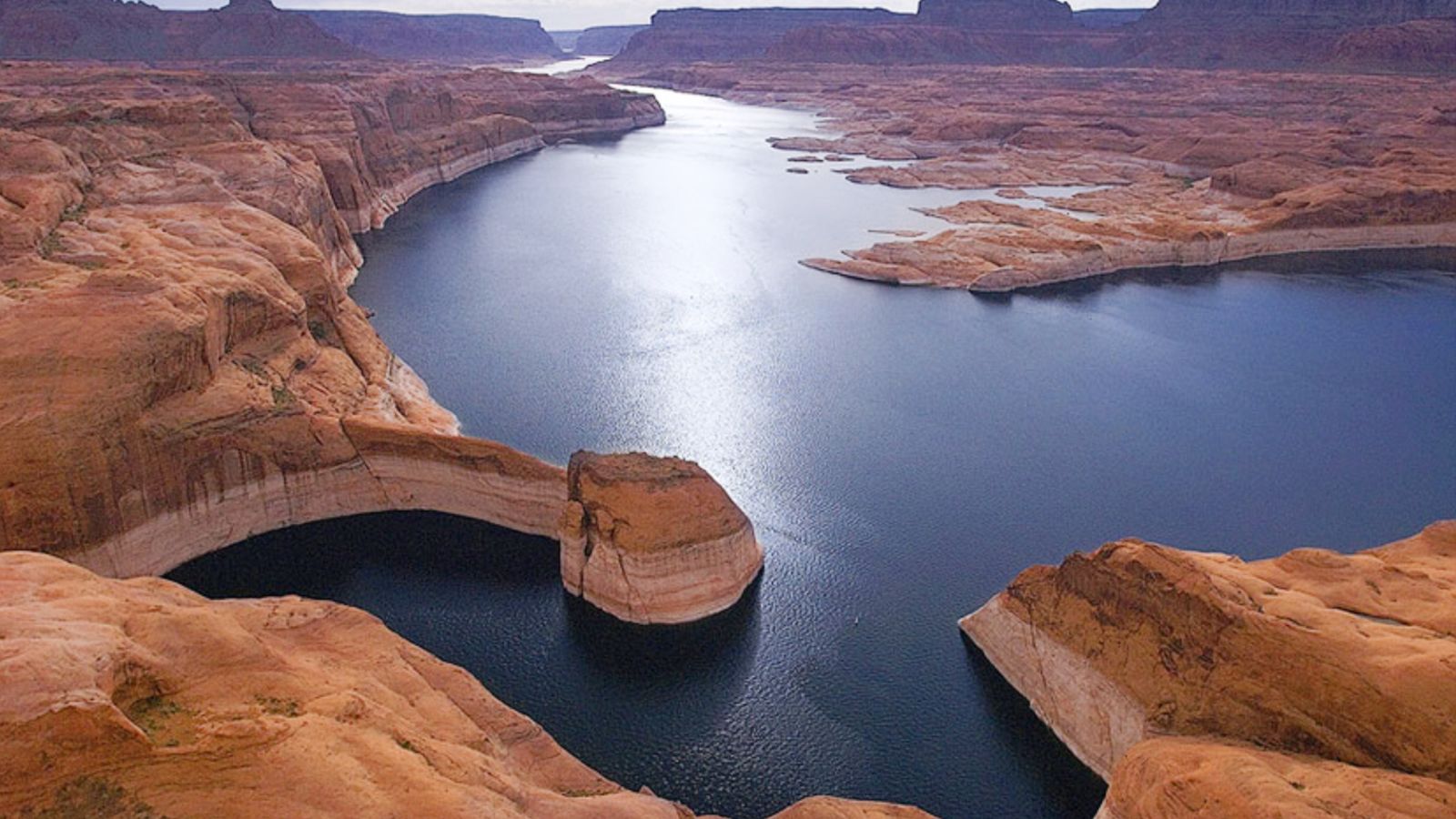 Aerial view of Lake Powell