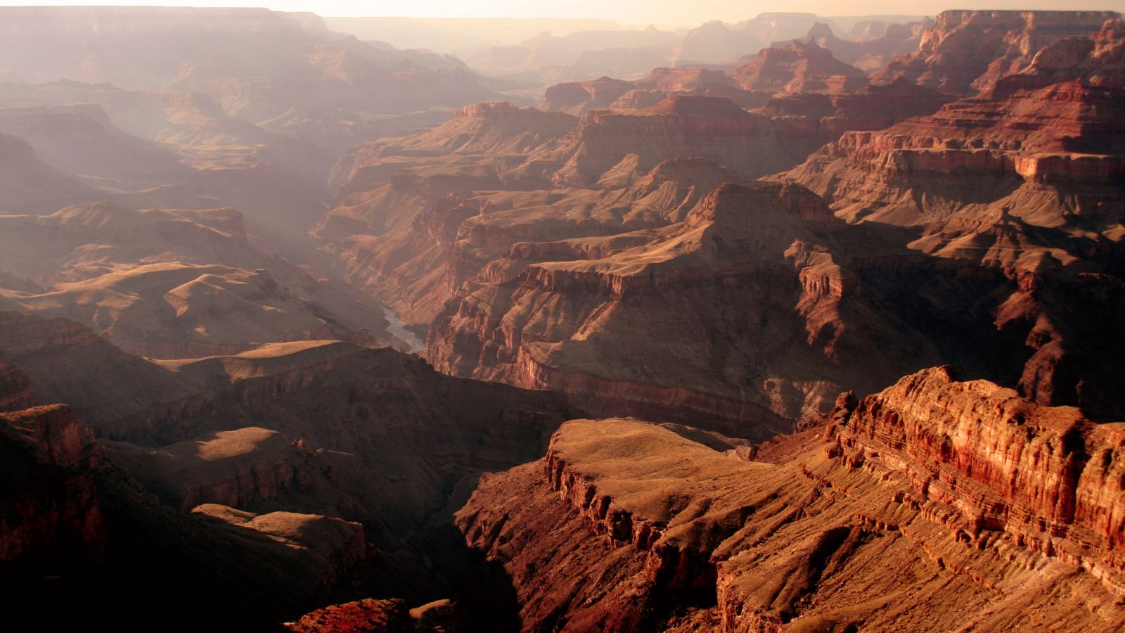 Hazy day at Grand Canyon National Park