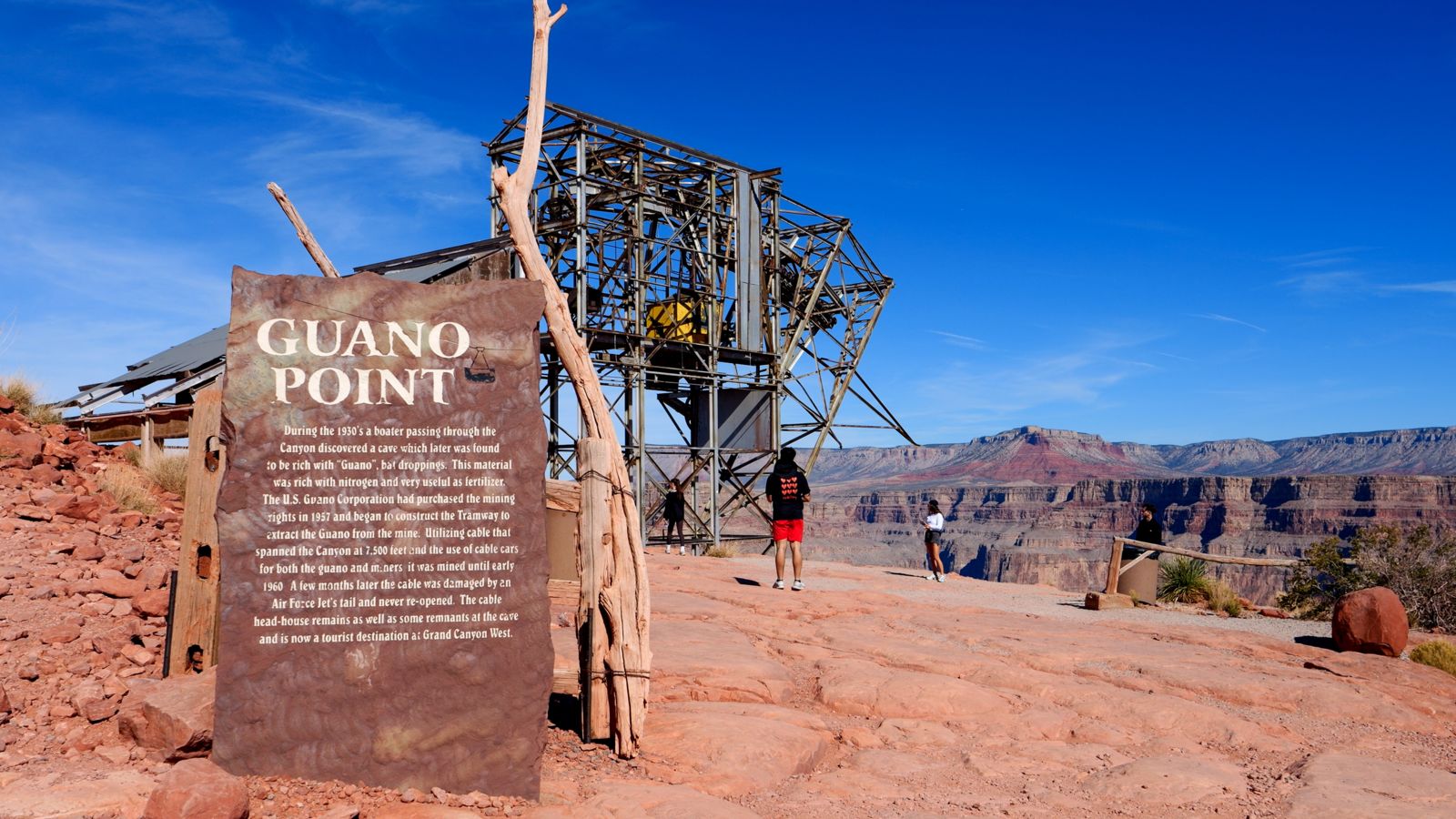 An abandoned mine located at the Guano Point lookout at Grand Canyon West
