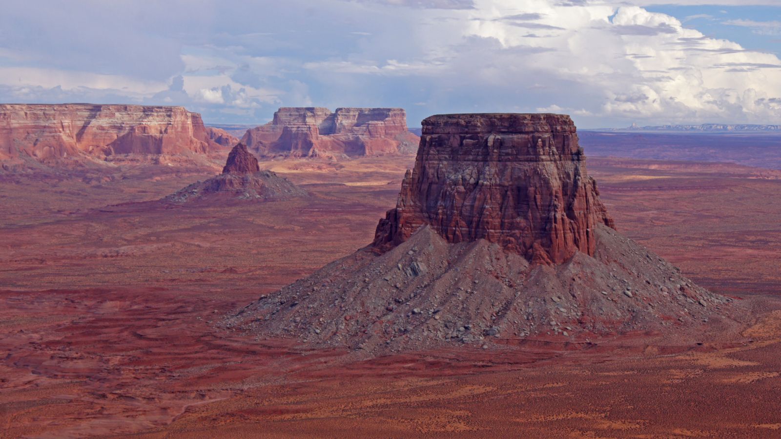 An aerial view of our exclusive landing site at Tower Butte