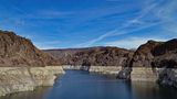 Beautiful blue water of Lake Mead