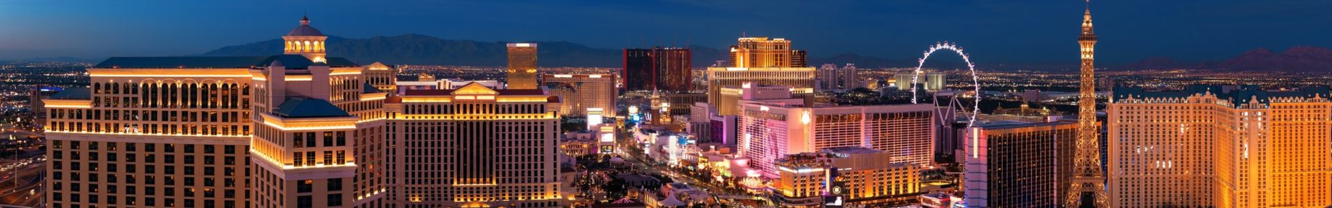 Aerial view of the las vegas strip