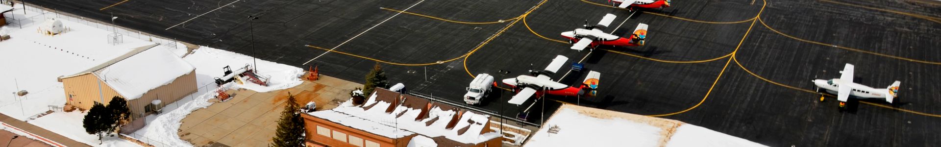 Aerial View of Grand Canyon Airport Tarmac
