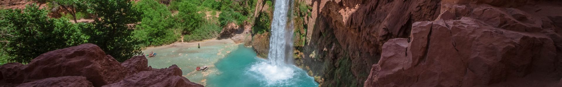 Waterfalls at the bottom of Grand Canyon