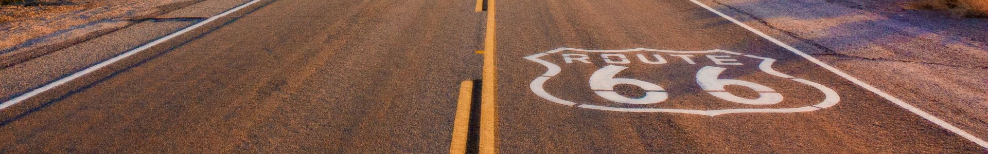 An open section of Route 66