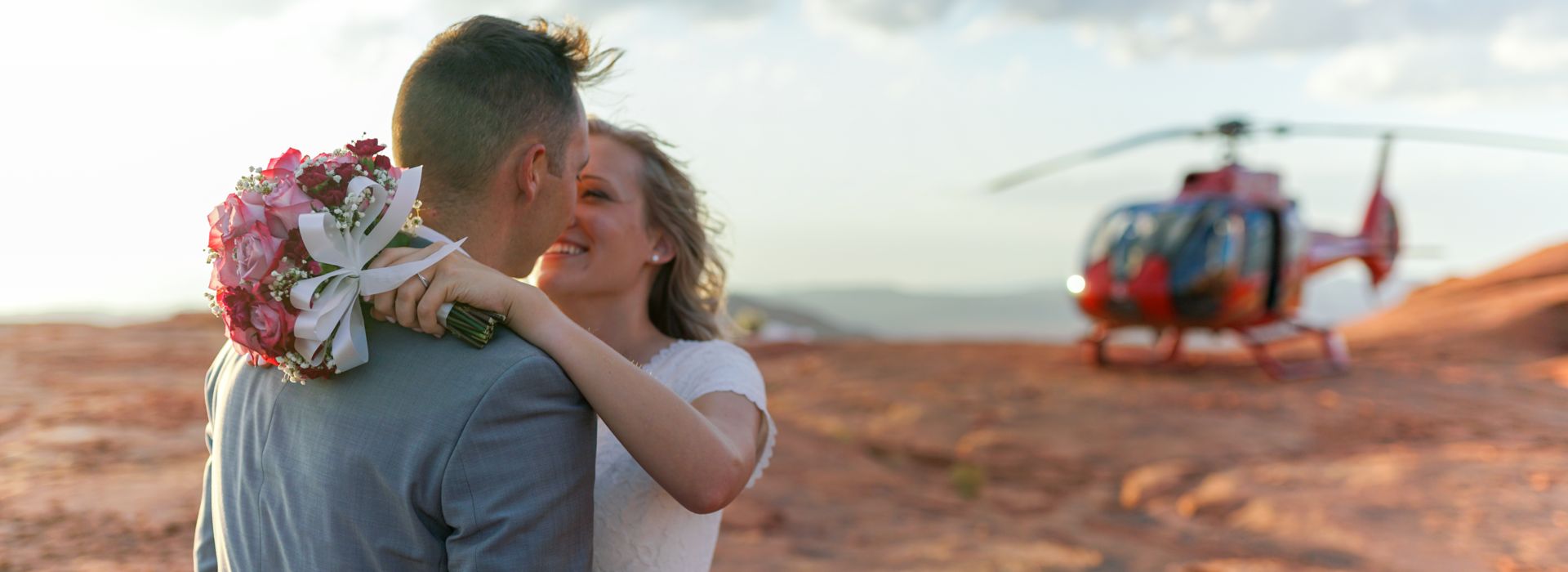 Las Vegas elopement on Grand Canyon helicopter tour