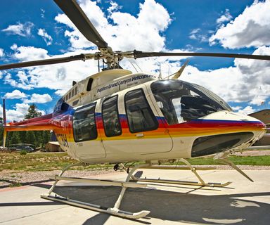 Rainbow livery Grand Canyon Tour helicopter