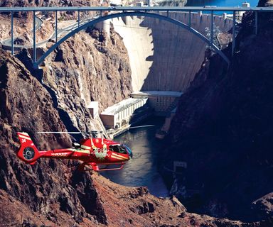 hoover dam helicopter view