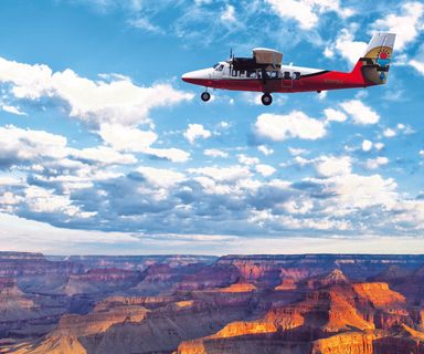 A cloudy sky over the Grand Canyon National Park.