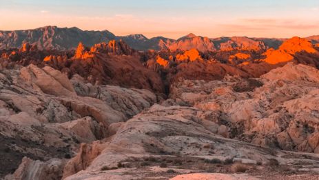 a red sandstone landscape found within Valley of Fire State Park