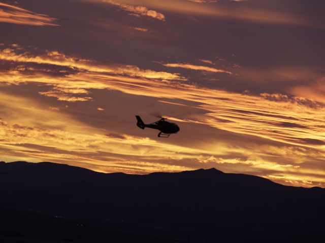 Papillon EC130 EcoStar on approach to the Boulder City terminal