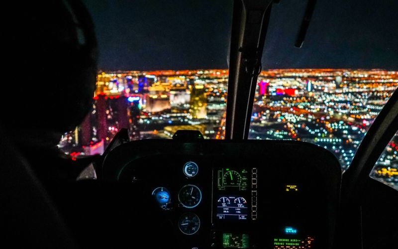 Las Vegas Strip from a Papillon helicopter