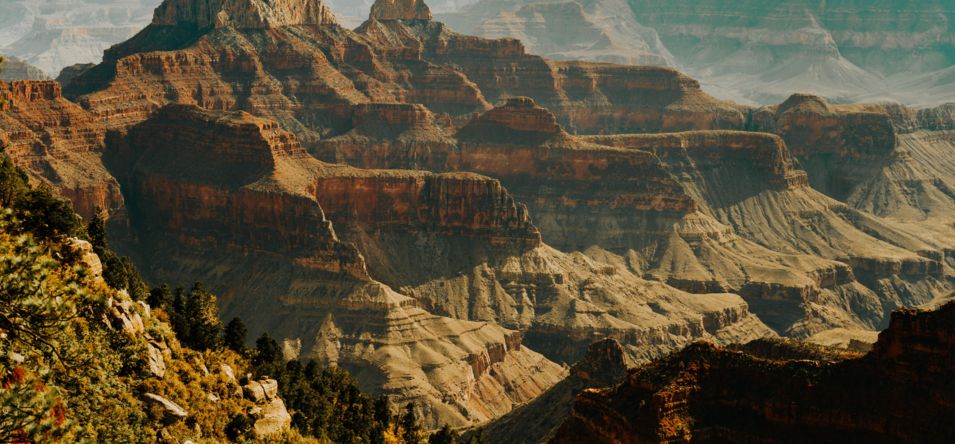 sunset time at grand canyon north rim