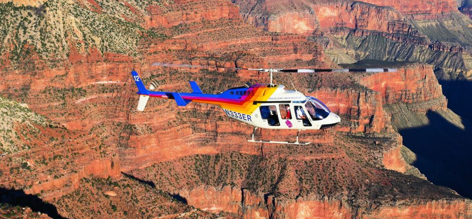 Grand Canyon helicopter tour over the North Rim