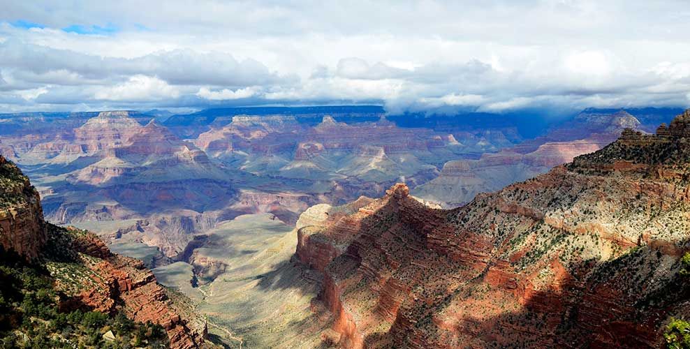 A landscape image of the Grand Canyon during a Papillon Grand Canyon Helicopter tour experience